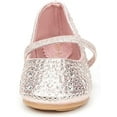 thumbnail image 5 of Dream Pairs Kids Girls Rhinestones Ballet Flat Shoes Toddler Fashion Dress Shoes MUY-SHINE-INFANT PINK/SUEDE Size 8 Toddler, 5 of 5
