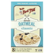 Bob's Red Mill, Gluten Free, Classic Instant Oatmeal, 1.23 oz, 8 Count Carton Box