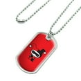 thumbnail image 2 of Harley Quinn Cute Chibi Character Military Dog Tag Pendant Necklace with Chain, 2 of 5