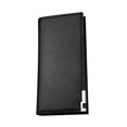 thumbnail image 2 of Men Purse Long Rectangle Simple Design For Daily Use Black Leather 19.50X9.50X1.50CM 1Pcs, 2 of 3