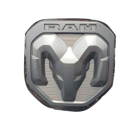 Factory New Mopar Part # 68276327-AA Black Ram Head Tailgate Medallion for Ram 1500