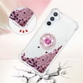 thumbnail image 4 of Glitter Clear Sparkly Bling Case for Samsung Galaxy A54 5G for Women Girls, Flowing Liquid Quicksand Cover with Diamond Ring Holder Case for Samsung Galaxy A54 5G  Rose Gold, 4 of 14