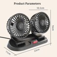 thumbnail image 4 of CHUANK Car Fans That Blow Cold Air，Strong Wind Force 12V Fan，Compact And Space Saving Large Fan, 4 of 5