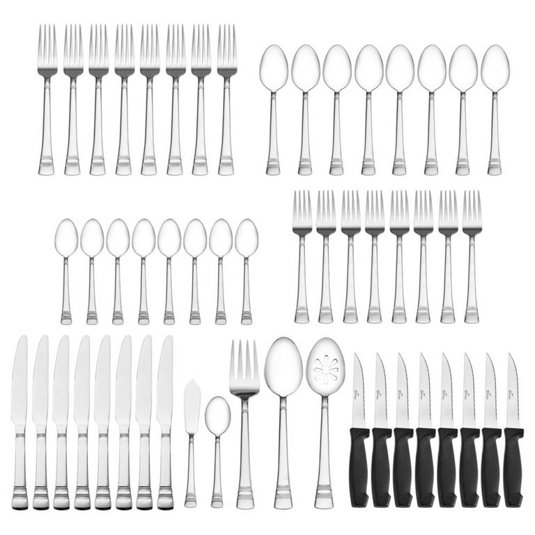 Pfaltzgraff Sapphire Bay 53-piece 18.0 Stainless Steel Flatware