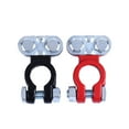 ZAROYEAX 2Pcs Alloy Positive Nagative Car Battery Terminal Clamp Clips