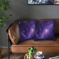 thumbnail image 2 of Galaxy Star and Nebula Throw Pillow Cover Cushion Modern Farmhouse Pillow Covers 18x18 Inch Soft Pillow Cases Decor for Couch Sofa Living Room Bedroom Outdoor Home Gift Set of 2, 2 of 6