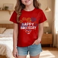 thumbnail image 2 of mgoYE American Anniversary 250th Independence Day T-Shirt Girls Boy's Fashion Casual Printed Round Neck Short Sleeve T Shirt USA Flag 4th of July T-Shirt 250th Anniversary T-Shirt(Red,13-14 Years), 2 of 5