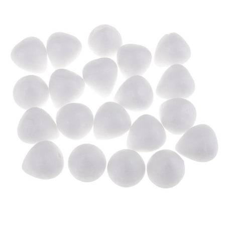 YsXoWiui 20 Pieces Craft Foam Balls Smooth Drop Polystyrene Foam Balls floral Ornaments,