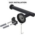 thumbnail image 6 of PHANCIR Toilet Paper Holder Wall Mount Bathroom Tissue Paper Roll Holders Matt Black, 6 of 8