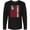 AB-Black, variant on Inktastic Cheer Dad Distressed Red Flag Design Long Sleeve T-Shirt
