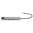 thumbnail image 4 of Adaptador de concentrador USB C 8 puertos Bling Bling tipo C adaptador Ethernet estación de acoplamiento diseño aerodinámico, 4 of 12
