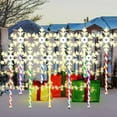 thumbnail image 5 of 10 Pk Christmas Pathway Snowflake Lights 250 LED 8 Modes Waterproof  Lighted Outdoor Christmas Decoration, 5 of 7