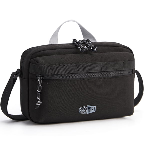 BAGSMART Crossbody Bag, Shoulder Handbag with Adjustable Straps for Everyday Carry, Casual, Travel, Black