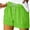 z2-Mint Green, variant on RQYYD Women Casual Plus Size Shorts Solid Elastic Waist Drawstring Shorts Summer Beach Lightweight Short Lounge Pants with Pockets