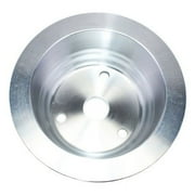 A-Team Performance CHEVY SMALL BLOCK LONG WATER PUMP SINGLE-GROOVE ALUMINUM CRANKSHAFT PULLEY