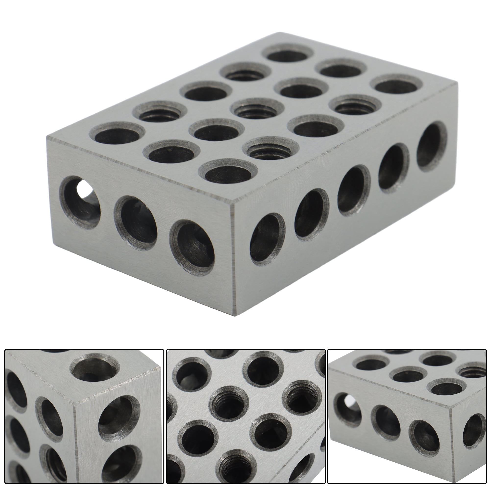 1 Matched Pair Ultra Precision 1-2-3 Blocks 23 Holes 0.0002" Machinist 123 Jig Fit for Milling Machine