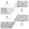 thumbnail image 5 of Fabrcox Men Tank Tops Quick Dry Crew Neck Men's Sleeveless Shirts Big and Tall Fitted Ribbed Hiking Workout Men's Muscle Shirts Gray S, 5 of 7