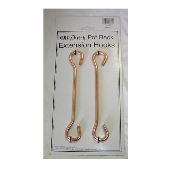 Old Dutch International 111CP Set-2 8.5 in. Copper Pot Rack Extension Hooks