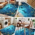 thumbnail image 5 of Ocean Shark 3x5 Area Rugs for Living Room, Underwater World Coral Fish Summer Fantasy Non Slip Floor Mat Washable Low-Profile Indoor Carpet for Bedroom, Dining Room, Bathroom, 5 of 9