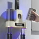 thumbnail image 5 of Desinfectante para secador de cepillos de dientes | Limpiador UV de aire caliente de montaje en pared de 4 ranuras | Soporte recargable para cepillo de dientes de baño USB | No se requiere, 5 of 7