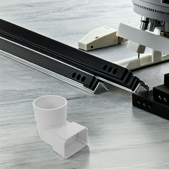 GOOHOCHY 2pcs Downspout Elbow Gutter Drainage Fitting Outdoor Downspout Diverter Rainwater Gutter Connector for Efficient Water Management