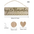 thumbnail image 6 of Clearance Sale Wood Birthday Reminder Board Plaque plaque Sign Family DIY Calendar Decor, 6 of 6