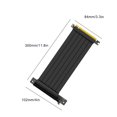 thumbnail image 4 of Inteprter 1x cable de extensión PCI-E 90°/180° PCI-E 16x 3.0 Cable de extensión Cable extensor de tarjeta gráfica PCI-E 3.0 Cable de extensión Cables de computadora 90 grados 30cm, 4 of 6