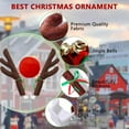 thumbnail image 3 of Car Reindeer Antlers & Nose for Christmas: Vehicle Reindeer Antlers Kit with Jingle Bells & Nose, Car Roof Decoration Kit, Auto Holiday Accessories for Cars, SUVs, Vans, and Trucks (Brown), 3 of 7