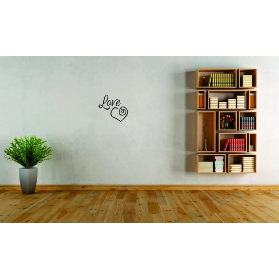 Decal - Peel & Stick Wall Sticker Love Inspirational Life Quote Living Room Bedroom Home Decor Picture Art 12 x 12 Inches