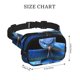 thumbnail image 4 of Fotbe Blue Viper Snake 2 Cangurera Cuadrada con Estampado de Doble Capa, Bolsa de Cintura Ajustable Mini para Hombres y Mujeres, 4 of 9