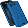 thumbnail image 3 of Case with Stand for Zebra TC21 TC26 Mobile Computer Scanner, Nakedcellphone Textured Slim Hard Shell Protector Cover with Kickstand - Cobalt Blue, 3 of 5