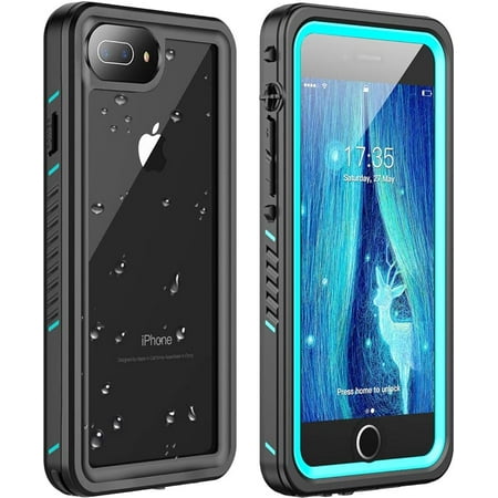 AMILIFECASES iPhone 7 Plus Case iPhone 8 Plus Case Waterproof,Full Body Heavy Duty Shockproof Protective Phone Case for iPhone 7 Plus/iPhone 8 Plus,Blue