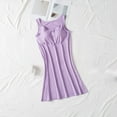 thumbnail image 2 of Pajamas Dress Nightgowns for Women with Built in Bra, Short Sleeve Sleepwear Casual Loose Soft Comfy Tank Sleepshirts Tank Tops Pajama Dress for Women Purple XXL, 2 of 4