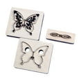 thumbnail image 1 of Cortero de cuero de mariposa Die Leather Craft Multipurpose Plantilla de perforación de arte hecha a mano para el inicio del inicio del sastre, 1 of 9