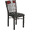 Cherry, variant on Flash Furniture Eclipse Series Vertical Back Black Metal and Walnut Wood Restaurant Chair with Black Vinyl Seat