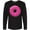 AB-Black, variant on Inktastic Pink Donut with Sprinkles Long Sleeve T-Shirt