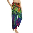 thumbnail image 2 of Xecao Pride Rainbow Women's Straight Lounge Pajama Pants: The Epitome of Relaxed Sleepwear, 2 of 9