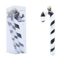 Uxgjfwu Christmas Tree Decoration 4pcs Plastic Candy Cane Walking Sticks Ornaments Hanging Pendant for Xmas Party