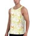 thumbnail image 2 of Daiia Lemon Potatoes Printed Men's Quick Dry Fit Muscle Tank Top Slim-Fit Tank Workout Tank Top Lightweight Sports Tank Top-X-Large, 2 of 7