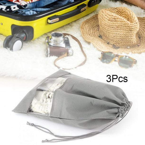 Bolsa de almacenamiento Jadeshay 3 piezas de Tela no tejida para zapatos Gris Talla L