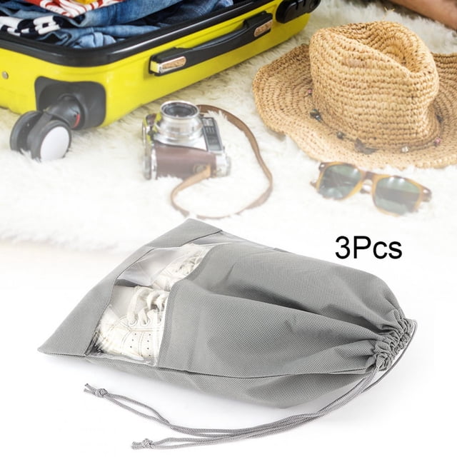 Organizador de zapatos, bolsa de almacenamiento de zapatos de tela no tejida de 3 piezas, bolsa de almacenamiento para el hogar, valor inmejorable
