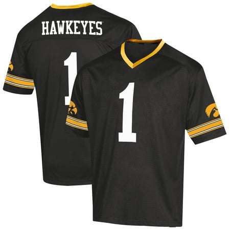 Black Iowa Hawkeyes Football Jersey - Youth Russell Black Iowa Hawkeyes Replica Football Jersey
