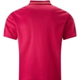 thumbnail image 4 of Telankuip Mens Striped Color Blocking Polo Shirts Summer Lightweight Quick-Dry Short Sleeve Casual Collared T Shirts with Pocket Stretch Slim Fitted Quarter Button Sports Tee 4-Red XL, 4 of 4