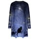 thumbnail image 4 of Vestido suelto de manga larga con estampado de Halloween y cuello redondo para mujer de talla grande de otoño Pompotops hdfakjf3288, 4 of 5
