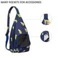 thumbnail image 4 of Cute Avocado Sling Backpack - Playful Kawaii Illustration, Multi-Functional Shoulder Bag, 4 of 4