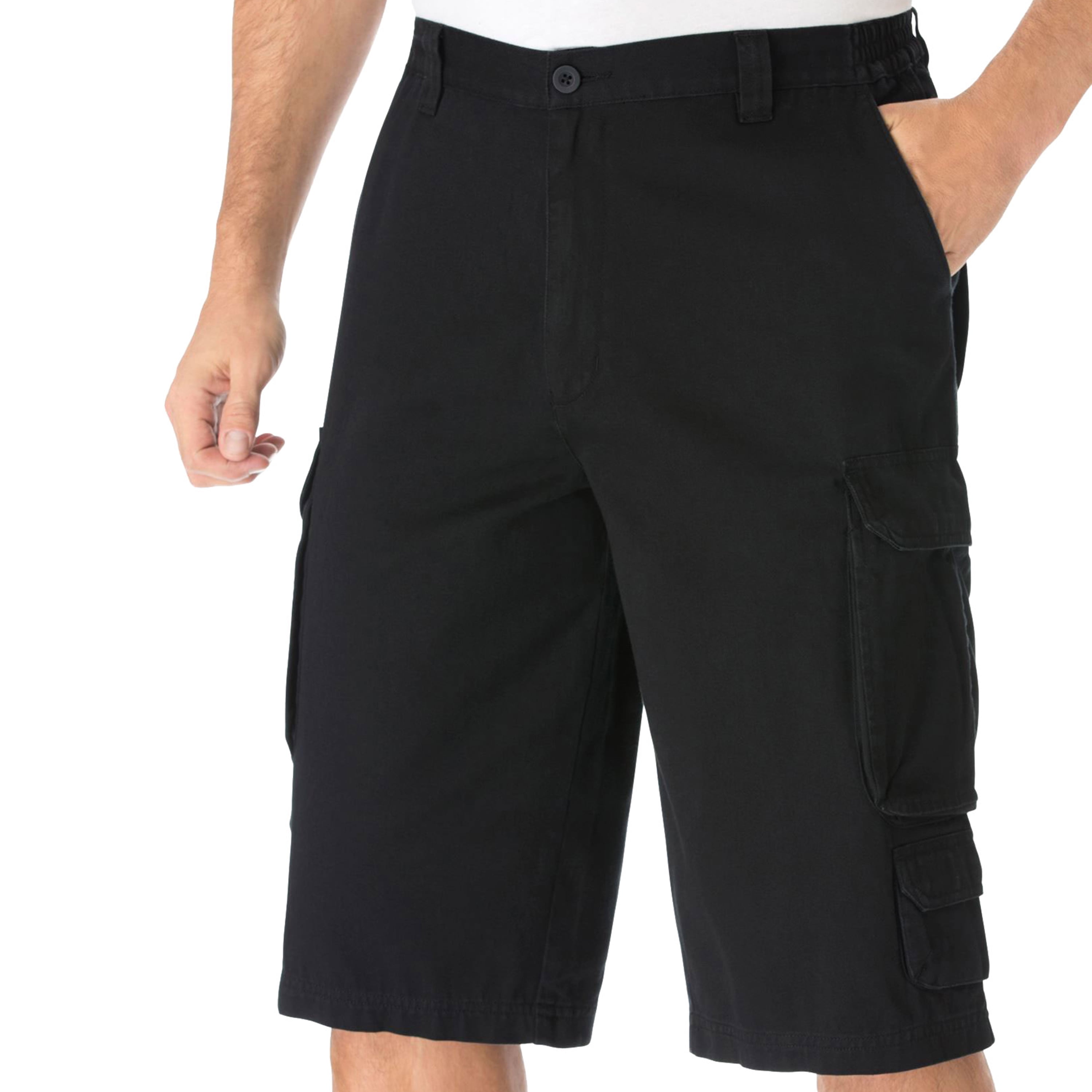 black cargo shorts big and tall
