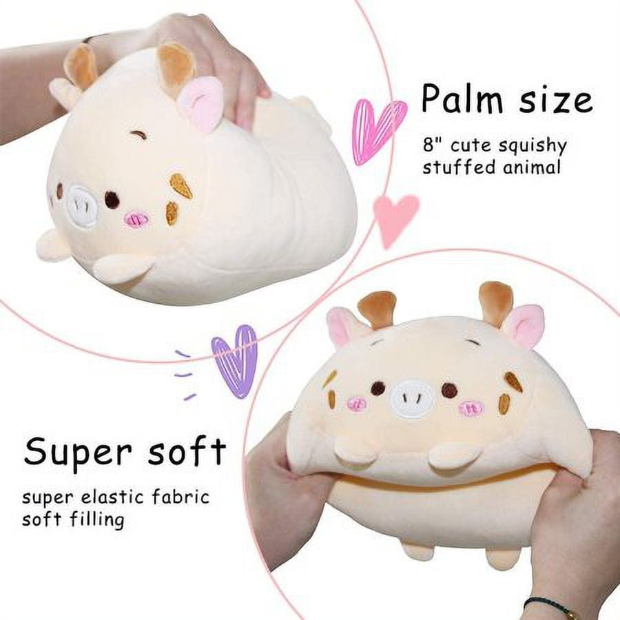 Cute Bear Squishy Plush Animal Cylindrical Body Decorative Pillow, Soft  Cartoon Hugging Toy Pillow,8inches