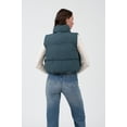 thumbnail image 2 of Blu Pepper Veste Matelassée Courte Réversible à Fermeture Éclair pour Femmes, 2 of 4