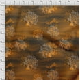 thumbnail image 4 of oneOone Tissu Popeline de Coton Marron Coraux de Mer Matériel de Robe Tissu Imprimé Tissu au Mètre 42 Pouces de Large, 4 of 4