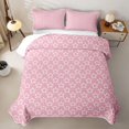 thumbnail image 2 of Manfei Lovely Stars Quilt King,Kawaii Cartoon Theme King Coverlet Set,Pink White,Pink Reversible,3-Piece,1 Bedspread and 2 Pillowcases, 2 of 7